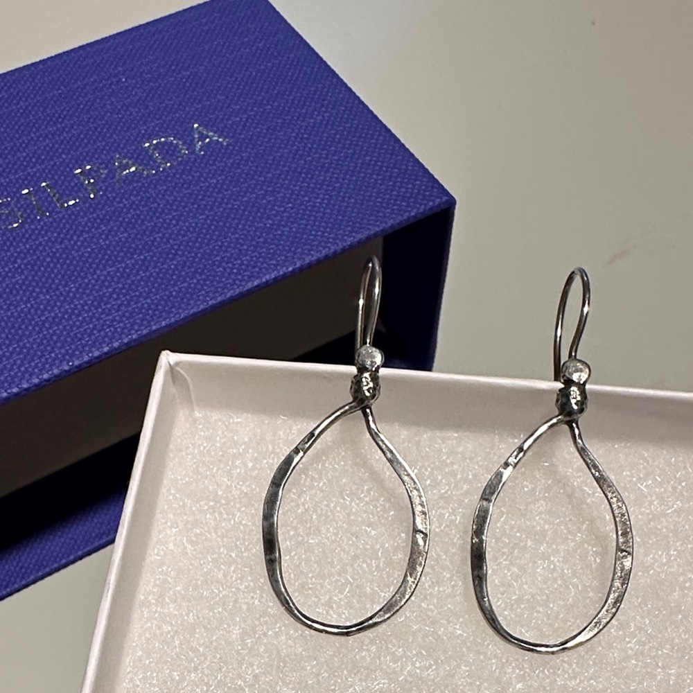 Silpada Lasso Silver Earrings - Picture 11 of 12